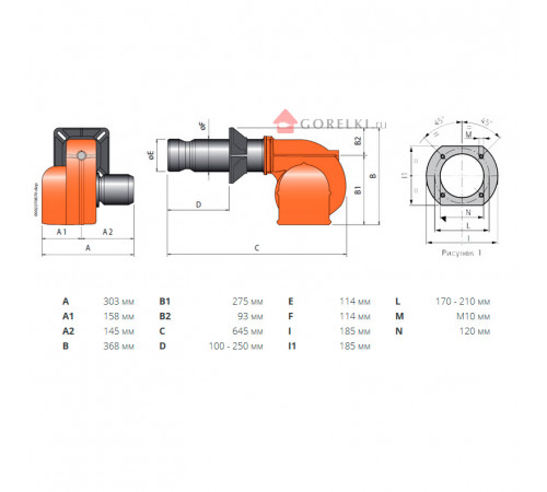 Дизельная горелка BALTUR BTL 26 (190 - 310 кВт) Дизельная горелка BALTUR BTL 26 (190 - 310 кВт)